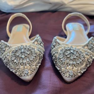 Blue by Betsey Johnson Wedding Shoes - new never worn